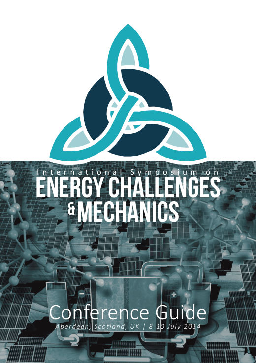 Cover of the ECM1 conference guide, Aberdeen, July 2014