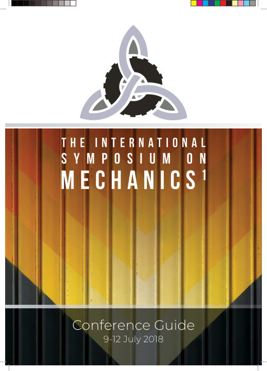 Cover of the Mechanics1 conference guide, Aberdeen, July 2018